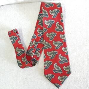 Egon Von Furstenberg silk paisley neck tie